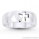 Pattée / Formée Medieval Cross Oxidized .925 Sterling Silver Christian Ring Band Pattée / Formée Medieval Cross Oxidized .925 Sterling Silver Christian Ring Band