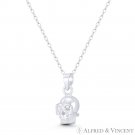Skull Skeleton Head 3D Dia De Los Muertos Charm 925 Sterling Silver 18mm Pendant Skull Skeleton Head 3D Dia De Los Muertos Charm 925 Sterling Silver 18mm Pendant