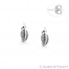 Plucked Bird's Wing Feather Charm Boho Stud Earrings .925 Sterling Silver Studs Plucked Bird's Wing Feather Charm Boho Stud Earrings .925 Sterling Silver Studs