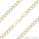 5mm Curb Cuban Link .925 Sterling Silver w/ 14k Yellow Gold Italy Chain Bracelet 5mm Curb Cuban Link .925 Sterling Silver w/ 14k Yellow Gold Italy Chain Bracelet