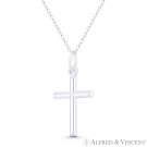 Lightweight-Cast Latin Crucifix Cross Italy 925 Sterling Silver Necklace Pendant Lightweight-Cast Latin Crucifix Cross Italy 925 Sterling Silver Necklace Pendant