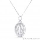 Mama Mary Miraculous Medal Virgen Madonna Milagrosa .925 Sterling Silver Pendant Mama Mary Miraculous Medal Virgen Madonna Milagrosa .925 Sterling Silver Pendant