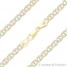 4.4mm Marina Mariner Link Sterling Silver & 14k Yellow Gold Italy Chain Bracelet 4.4mm Marina Mariner Link Sterling Silver & 14k Yellow Gold Italy Chain Bracelet