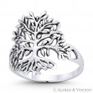 Tree-of-Life Knowledge Etz Chaim .925 Sterling Silver Right-Hand Religious Ring