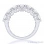 Round Cut Forever ONE D-E-F Moissanite 14k White Gold 7-Stone Band Wedding Ring