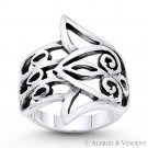 Hamsa Hand Evil Eye Luck Charm Solid .925 Sterling Silver Wide Wrap Chunky Ring Hamsa Hand Evil Eye Luck Charm Solid .925 Sterling Silver Wide Wrap Chunky Ring