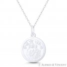 Baby Jesus, Mother Mary, & Guardian Angel .925 Sterling Silver Medallion Pendant Baby Jesus, Mother Mary, & Guardian Angel .925 Sterling Silver Medallion Pendant