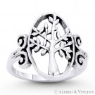 Tree-of-Life Knowledge Etz Chaim Religious Solid .925 Sterling Silver Charm Ring Tree-of-Life Knowledge Etz Chaim Religious Solid .925 Sterling Silver Charm Ring