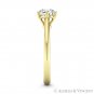 Forever Classic Round Moissanite 6Pr Solitaire 14k Yellow Gold Engagement Ring