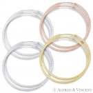 40mmx1.5mm (1.6"x0.06") .925 Sterling Silver Diamond-Cut Pave Tube Hoop Earrings 40mmx1.5mm (1.6"x0.06") .925 Sterling Silver Diamond-Cut Pave Tube Hoop Earrings