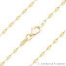 2.2mm Coffee Link Sterling Silver 14k Yellow Gold-Plated Mirror Chain Necklace 2.2mm Coffee Link Sterling Silver 14k Yellow Gold-Plated Mirror Chain Necklace