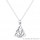 Trinity-Knot / Triquetra Symbol .925 Sterling Silver Irish Celtic Charm Pendant Trinity-Knot / Triquetra Symbol .925 Sterling Silver Irish Celtic Charm Pendant