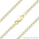 2.7mm Cuban Pave Link .925 Sterling Silver 14k Yellow Gold-Plated Chain Necklace 2.7mm Cuban Pave Link .925 Sterling Silver 14k Yellow Gold-Plated Chain Necklace