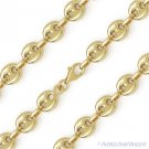 8mm Puff Mariner Gucci Link 925 Sterling Silver 14k Y Gold-Plated Chain Bracelet 8mm Puff Mariner Gucci Link 925 Sterling Silver 14k Y Gold-Plated Chain Bracelet