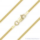 1.9mm Miami Cuban Link 925 Sterling Silver 14k Yellow Gold-Plated Chain Necklace