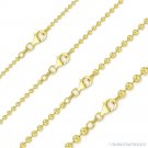 Moon Cut Bead Link Chain Necklace in 14k Yellow Gold-Plated .925 Sterling Silver Moon Cut Bead Link Chain Necklace in 14k Yellow Gold-Plated .925 Sterling Silver