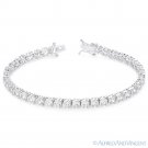 Round Cut Cubic Zirconia CZ Crystal 5mm Tennis Bracelet in .925 Sterling Silver Round Cut Cubic Zirconia CZ Crystal 5mm Tennis Bracelet in .925 Sterling Silver