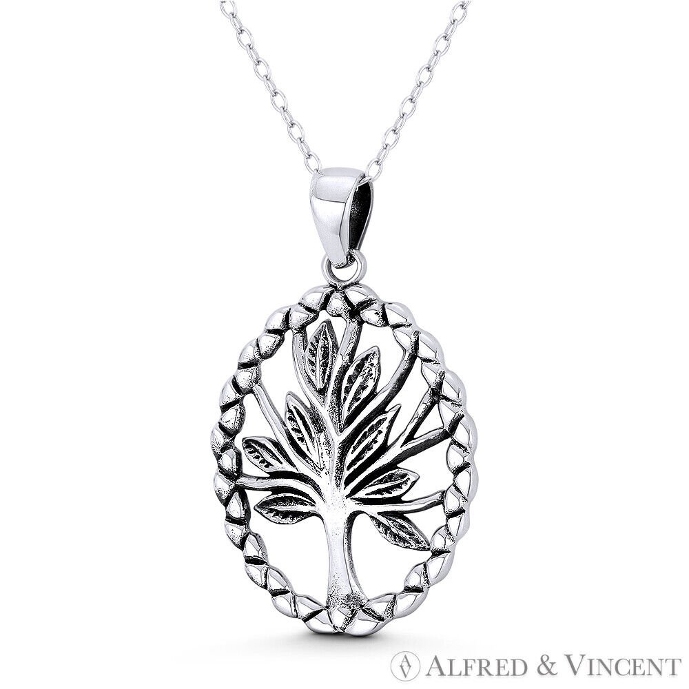 The Tree-of-Life Etz Chaim Symbol Kabbalah Charm in .925 Sterling ...