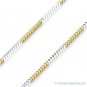 1.1mm Snake Link 925 Sterling Silver 2Tone 14k Yellow Gold-Plated Chain Necklace