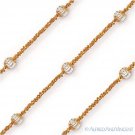 1.5mm Bead Popcorn Link Chain Sterling Silver 14k Yellow Gold-Plated GP Bracelet
