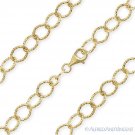 6.4mm Cable Link 925 Italy Sterling Silver 14k Yellow Gold-Plated Chain Necklace 6.4mm Cable Link 925 Italy Sterling Silver 14k Yellow Gold-Plated Chain Necklace