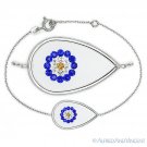 Evil Eye Turkish Nazar Greek Charm .925 Sterling Silver Cubic Zirconia Bracelet Evil Eye Turkish Nazar Greek Charm .925 Sterling Silver Cubic Zirconia Bracelet