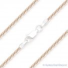 2.2mm Roc Link .925 Sterling Silver Two-Tone 14k Rose Gold-Plated Chain Necklace 2.2mm Roc Link .925 Sterling Silver Two-Tone 14k Rose Gold-Plated Chain Necklace