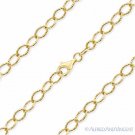 5mm Cable Link .925 Italy Sterling Silver 14k Yellow Gold-Plated Chain Necklace 5mm Cable Link .925 Italy Sterling Silver 14k Yellow Gold-Plated Chain Necklace