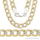 6.6mm Cuban Link .925 Sterling Silver 14k Yellow Gold-Plated Mens Chain Necklace 6.6mm Cuban Link .925 Sterling Silver 14k Yellow Gold-Plated Mens Chain Necklace