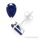 Pear-Shape Simulated Sapphire Cubic Zirconia .925 Sterling Silver Stud Earrings Pear-Shape Simulated Sapphire Cubic Zirconia .925 Sterling Silver Stud Earrings