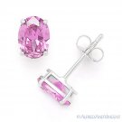 Oval Cut Simulated Tourmaline Cubic Zirconia .925 Sterling Silver Stud Earrings Oval Cut Simulated Tourmaline Cubic Zirconia .925 Sterling Silver Stud Earrings