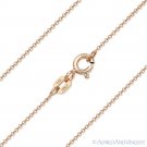 1mm Rolo Link Cable Chain Necklace in 14k Rose Gold-Plated .925 Sterling Silver 1mm Rolo Link Cable Chain Necklace in 14k Rose Gold-Plated .925 Sterling Silver