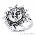 Sun Face Incan Mayan Tribal Jewelry .925 Sterling Silver Astrological Charm Ring Sun Face Incan Mayan Tribal Jewelry .925 Sterling Silver Astrological Charm Ring