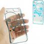 Skull Ultra Thin Transparent Plastic Case for iPhone 5 & 5S Baby Blue