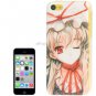 Cute Pretty Lovely Girl Pattern Plastic Case for iPhone 5C