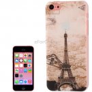 Paris France Eiffel Tower Pattern Plastic Case for iPhone 5C