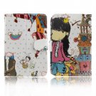 Universal Candy Girl Pattern Leather Case with Holder for 7.0 inch Tablet PC