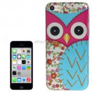 Owl Pattern Plastic Case for iPhone 5C