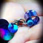 1/2 inch 13mm purple anodized gauged dangle tunnels