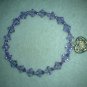 Purple heart stretchy bracelet