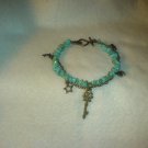 Double Bronze & Turquoise Bracelet