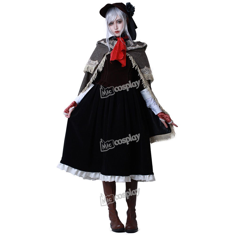 Bloodborne Doll Cosplay Costume With Hat Women Clothes Cloak   5993ffbead0dd 316155b 