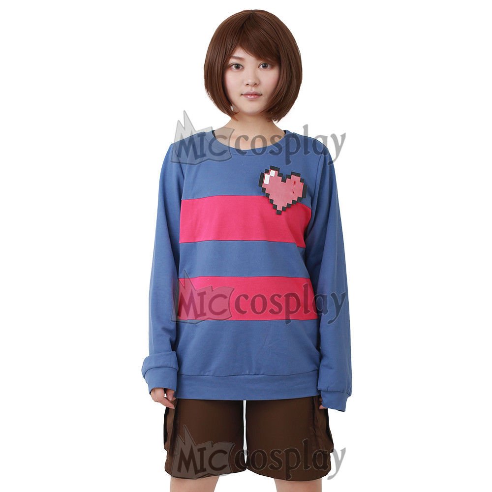 Game Frisk Cosplay Halloween Costume Women Hoodie Sweatshirt Including