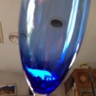 10.25" Tall Cobalt Blue Champagne Glass Gorgeous Elegant