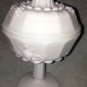 7'.25' Tall Milk Glass Candy Dish Really Gorgeous And Excellent Condition