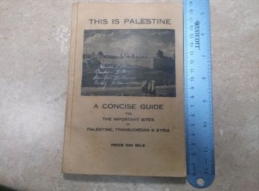 This is Palestine Softback Small Book 1942