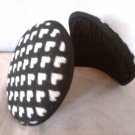 Cute Black and White Heart Earmuffs