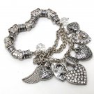 Gorgeous Nickel Free Heart Charm Bracelet