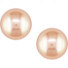 5-6mm Pink Akoya Pearl Sterling Studs