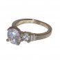 14K White Gold Plate CZ Ring